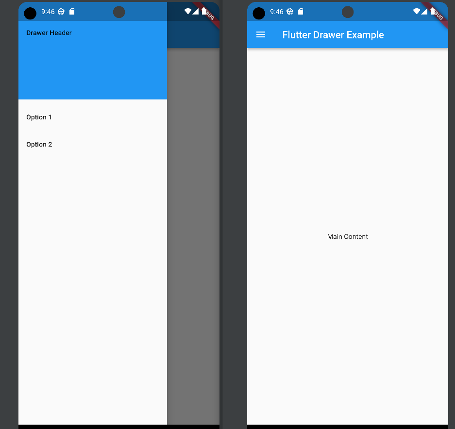 Flutter Drawer