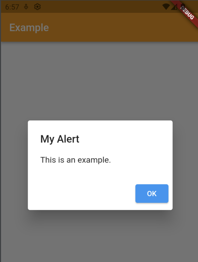 how Alert Dialog is visible 