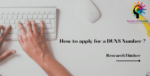 How to apply for a DUNS Number