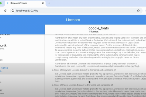 Display Licenses in Your Flutter App